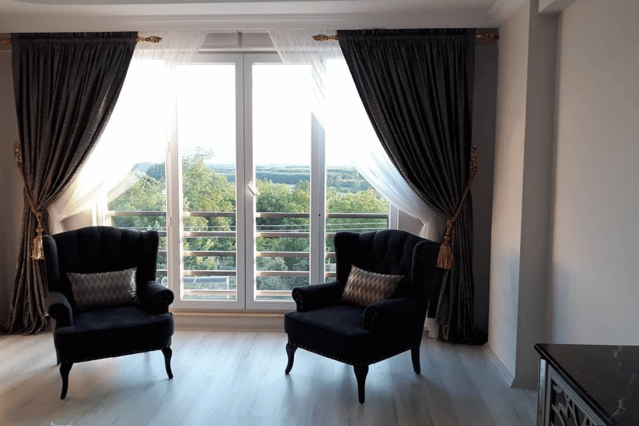 Bahçe katı dairelerde perde seçimi